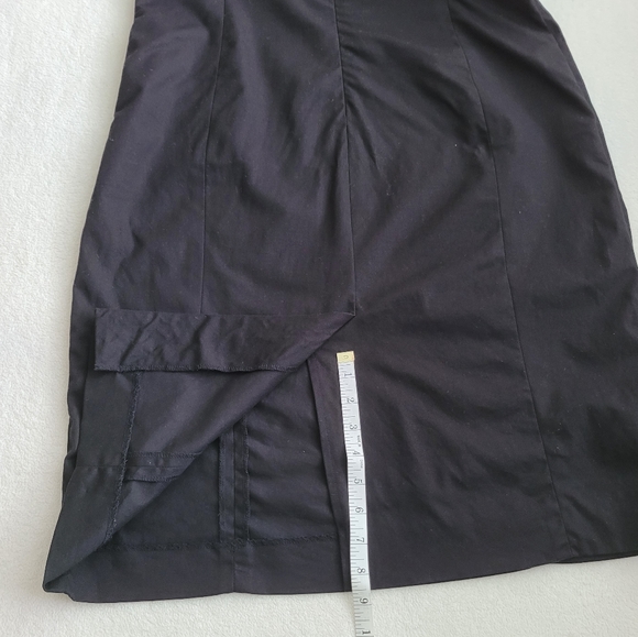 Y2K Sleeveless Cotton Stretch Dress EUC | Ladies 12 Black Jones New York - Picture 5 of 14